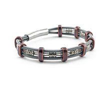 Load image into Gallery viewer, Dead Sara Red Copper "Brandon" Style Guitar String Bracelet - 8"