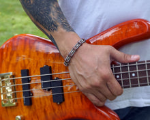 Load image into Gallery viewer, Dead Sara Red Copper "Brandon" Style Guitar String Bracelet - 8"