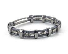 Load image into Gallery viewer, Danielle Nicole Silver "Brandon" Style Bass String Bracelet - 8.5"