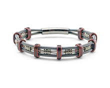 Load image into Gallery viewer, Dead Sara Red Copper &quot;Brandon&quot; Style Guitar String Bracelet - 7.5&quot;
